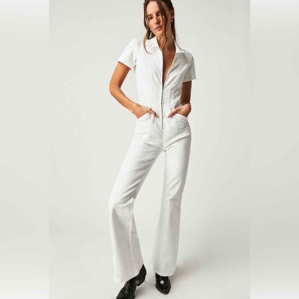Free People White Women's Jumpsuit